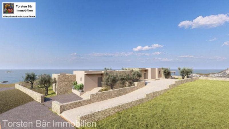 Pitsidia (Komos) Kreta, Komos, Villa (projektiert) 108m² Grdst.750m² priv. Pool und Meerblick Haus kaufen